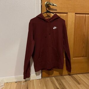 maroon nike hoodie